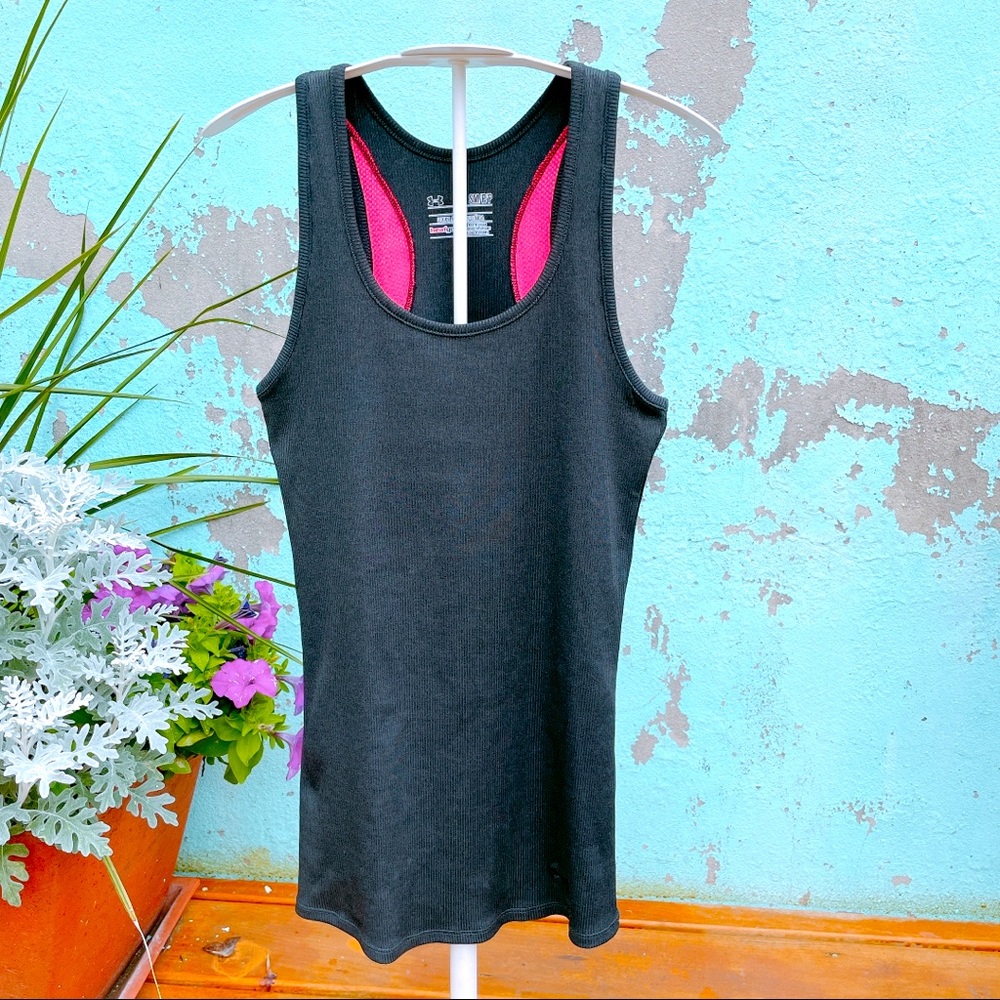 Under Armour Heat Gear Fitted Ribbed Tank